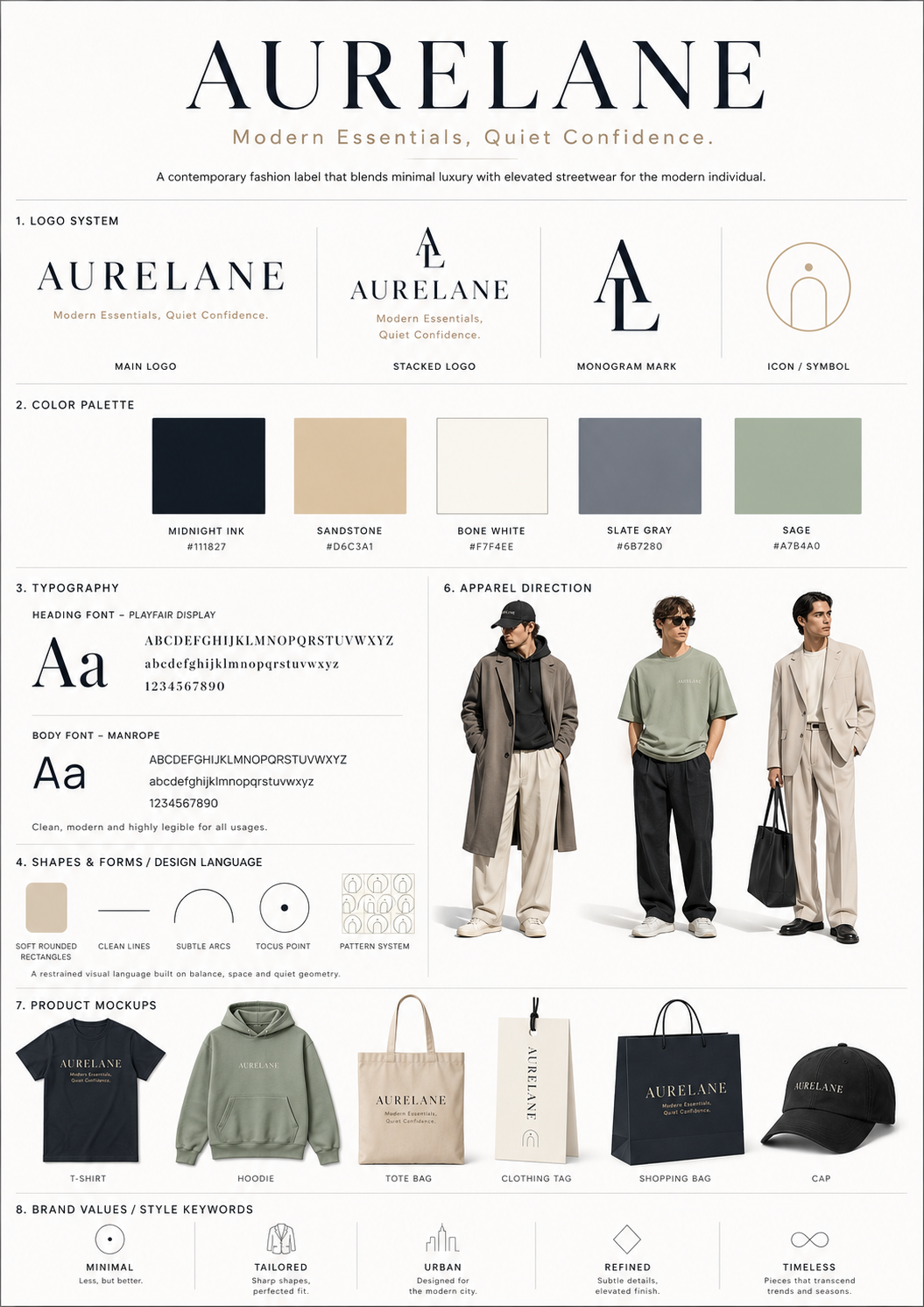 Brand identity board