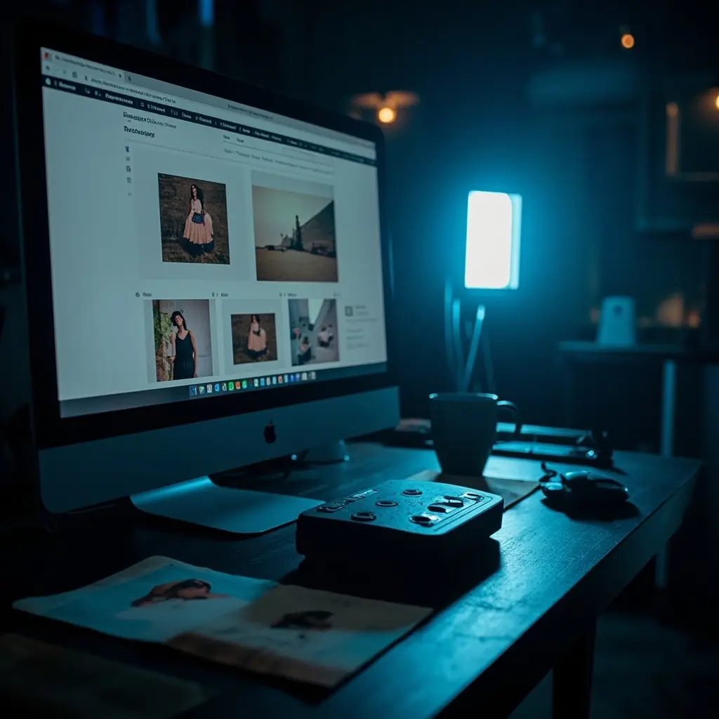 Product page being edited